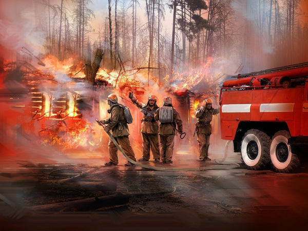 ICM 1/35 scale Soviet Firemen (1980s)
