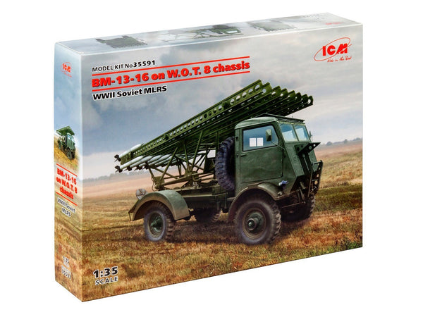 ICM 1/35 WW2 BM-13-16 on W.O.T. 8 chassis, WWII Soviet MLRS