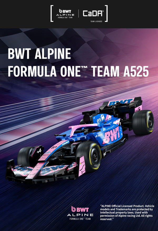 CADA 1:24 MINI CARS 1:24 BWT Alpine F1 Team A525 Racing Car - 300 pcs
