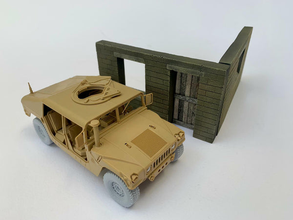 FoG Models 1/35 scale Modern building Urban scene #1 diorama 2 wall set