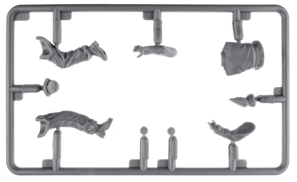 Miniart 1/35 WW2 German Panzer Crew, France 1944 Resin Heads