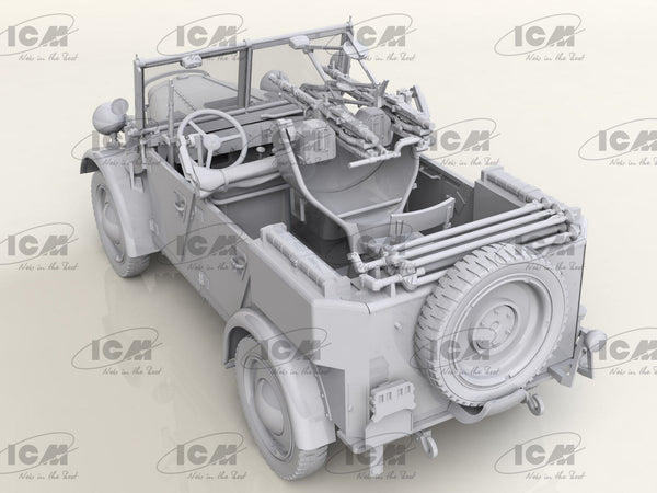ICM 1/35 WW2 le.gl.Einheitz-Pkw Kfz.4, WWII German Light Anti-Aircraft Vehicle