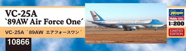 Hasegawa 1/200 VC-25A 89AW Air Force One Kit with Resin Parts