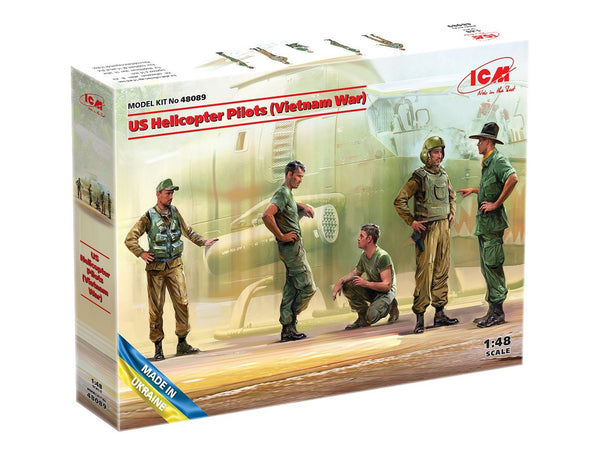ICM 1/48 U.S. Helicopter Pilots (Vietnam War) 5 Figures