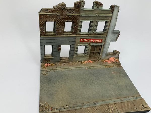 FoG Models 1/35 scale Diorama Base and buildings model kit #1 Base 275mm x 215mm