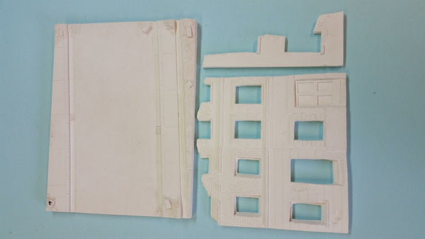 FoG Models 1/35 scale Diorama Base and buildings model kit #1 Base 275mm x 215mm