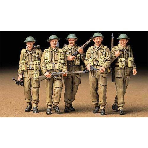 Tamiya 1/35 scale WW2 British Commonwealth Infantry figures on Patrol
