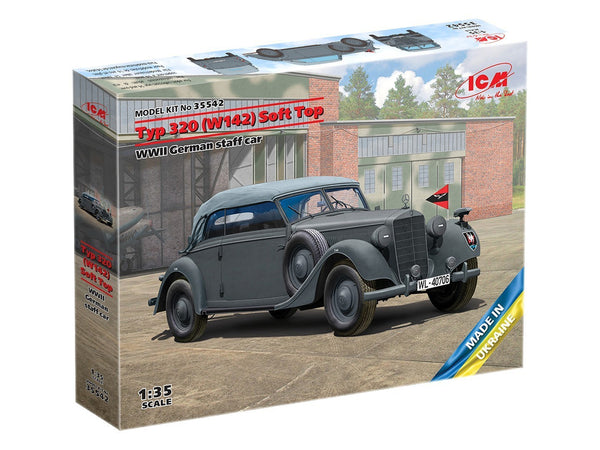 ICM 1/35 Typ 320 (W142) Cabriolet Soft Top WW2 German