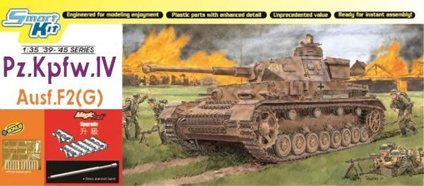 Dragon 1/35 Scale WW2 German PZ KPFW IV AUSF F2 tank model kit