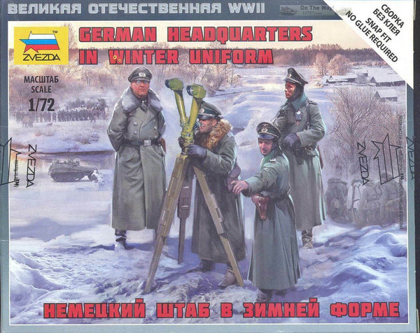 Zvezda 1/72 scale WW2 GERMAN HQ WINTER Uniforms