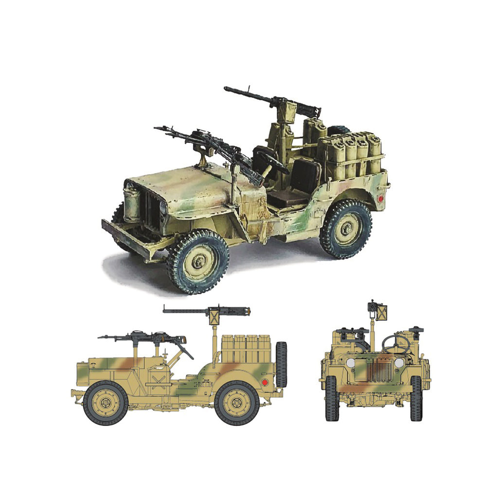 Dragon 1/35 6682 WWII British SAS Vehicle Crews (North Africa 1942) – 7 Plastic Figures, Unpainted