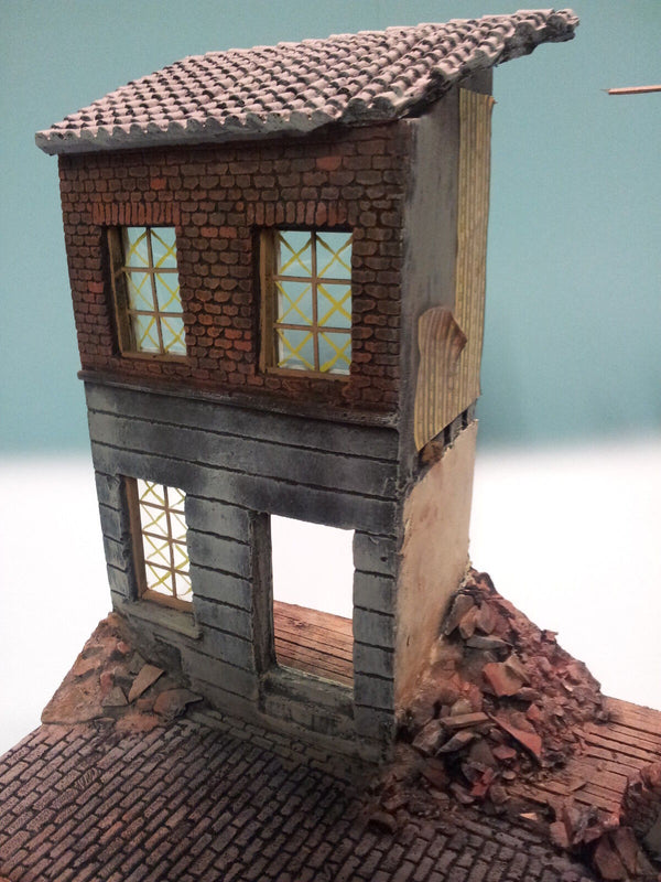 FoG Models 1/35 Scale Large WW2 Bombed Terrace Street diorama kit