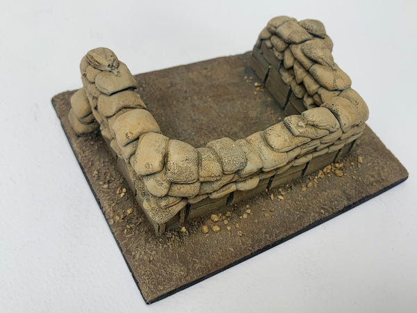 FoG Models 1/35 Scale Vietnam Sandbag emplacement. 125mm x 100mm