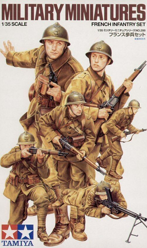 Tamiya 1/35 scale WW2 Early French Infantry plastic figure Set