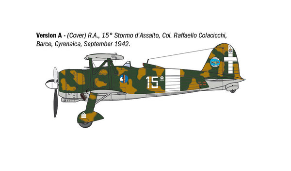 Italeri 1/48 WW2 Italian FIAT CR.42 Falco Assault/Night Fighter