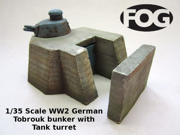 FoG Models 1/35 Scale WW2 German Tobrouk bunker with Tank turret