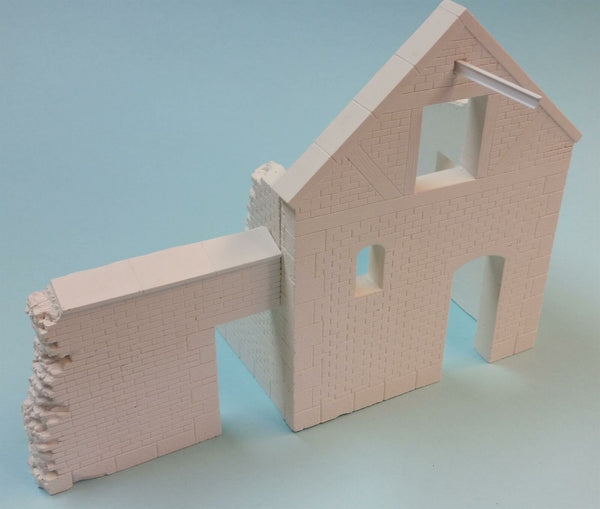 FoG Models 1/35 scale Normandy Farm House ruin diorama model kit