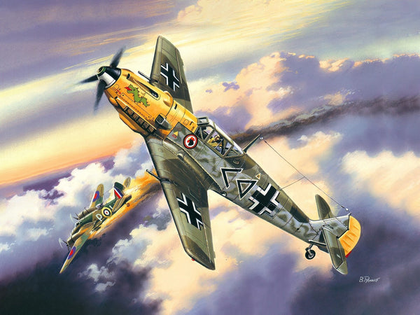ICM 1/72 Messerschmitt Bf 109E-4, WWII German Fighter