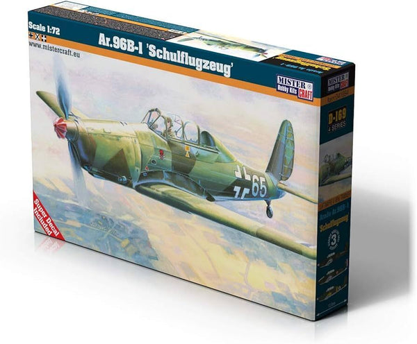 MisterCraft 1:72 WW2 German Ar.96-B1 Schulfugzeug plastic assembly model kit