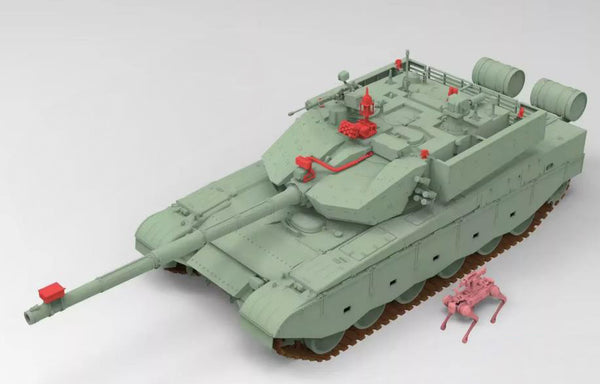 Toucan Models 1/35 Scale ZTZ-99A MBT - With Laser Countermine System Unitree B1 Battle Machine Model Kit