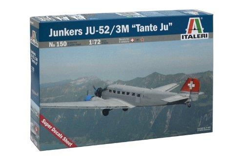 Italeri 1/72 scale WW2 German Junker JU 52 Lufthansa model kit