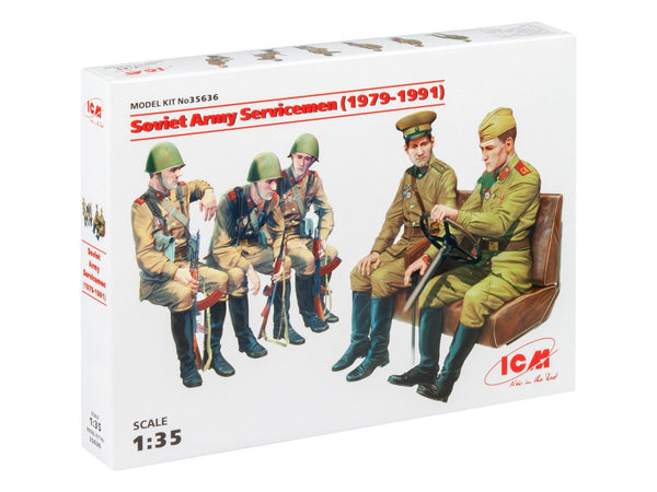 ICM 1/35 Soviet Cold War Army Servicemen (1979-1991), (5 figures)