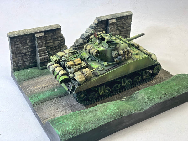 FoG Models 1/35 scale Country lane Diorama base. #2 size 200mm x 240mm