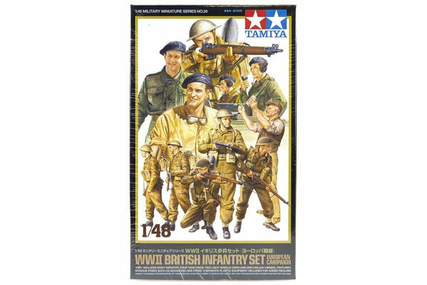 Tamiya 1/48 scale WW2 British Commonwealth Infantry figures Europe