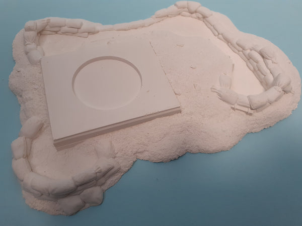 FoG Models 1/35 scale WW2 German Panzer Turret Base (base only NO turret) Stahlunterstand mit Pantherturm (aka F. Pz. Drehturm 4341)