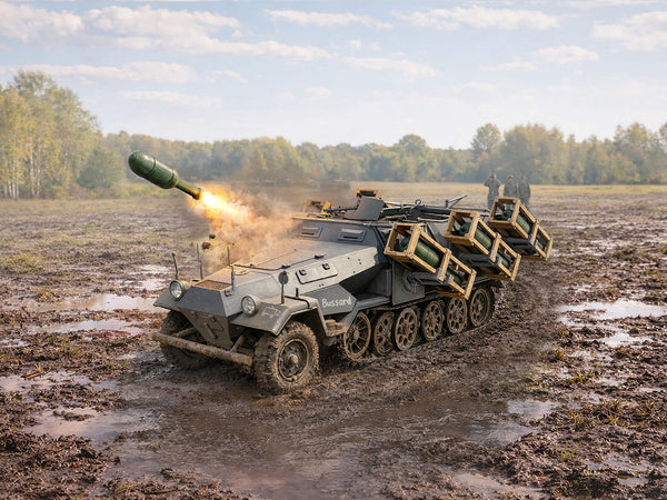 ICM 1/35 WW2 German 'Stuka zu Fuß' Sd.Kfz. 251/1 Ausf.B MLRS