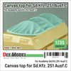 DEF Models 1/35 scale WWII German Sd.kfz.251 Ausf.C canvas top set (for Academy, ETC kit 1/35)