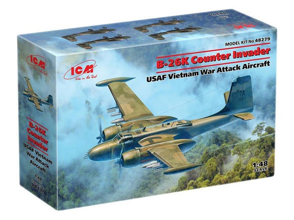 ICM 1/48 B-26K Counter Invader, USAF Vietnam War Attack Aircraft
