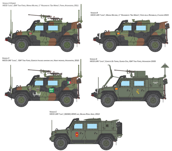 Italeri 1/35 MILITARY Iveco VTLM Lince Infantry Mobility Vehicle