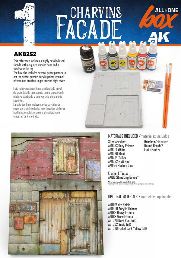AK Interactive 1/35 scale ALL IN ONE SET -BOX 1 – CHARVINS FACADE