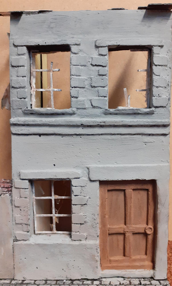 FoG Models 1/35 scale house front facade #1 - 110mm wide x 175mm high