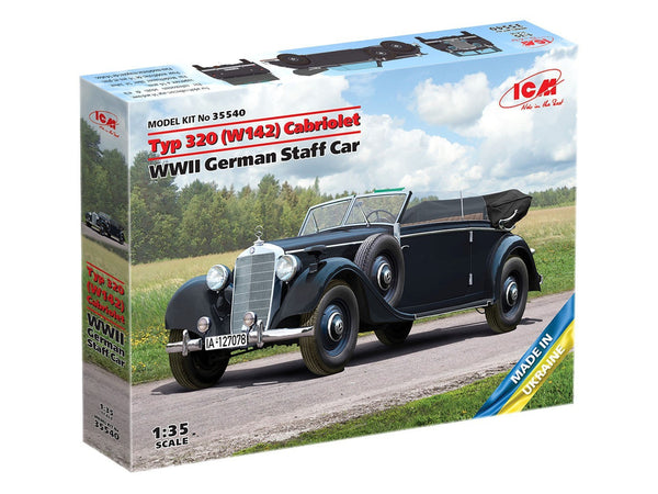 ICM 1/35 Typ 320 (W142) Cabriolet WW2 German Staff Car