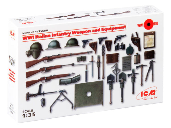 ICM 1/35 WW1 Italian Infantry Weapon and Equipment