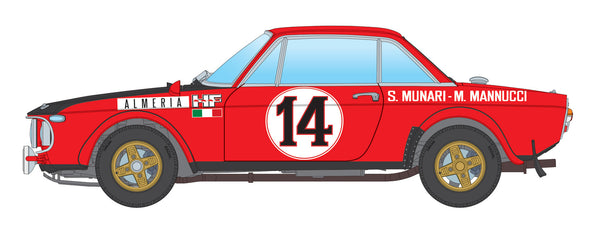 Italeri 1/24 scale Lancia Fulvia Rally car model kit