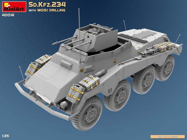 Miniart 1/35 WW2 German Sd.Kfz.234 With MG151 Drilling