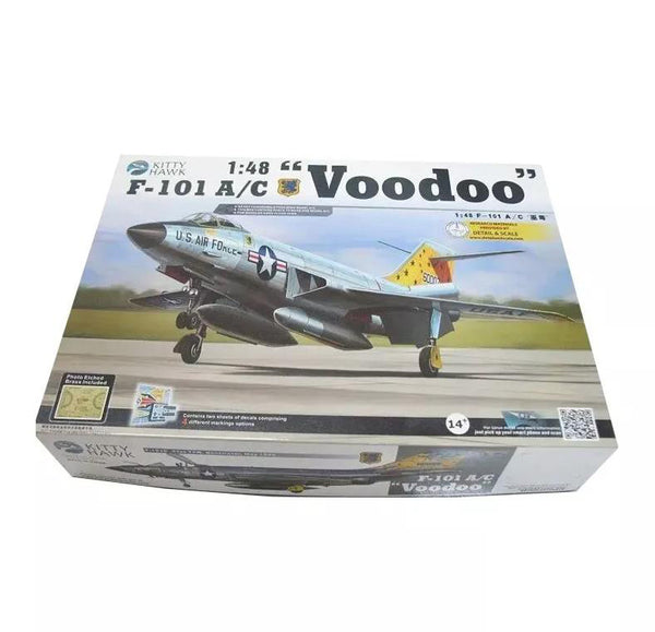 Kitty Hawk 1/48 scale F-101 A/C Voodoo plane aircraft Model Kit