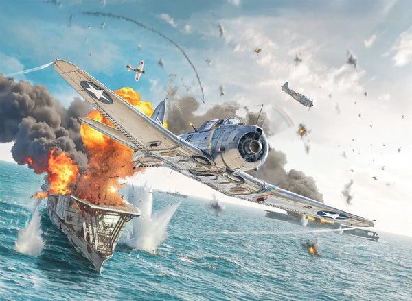 Italeri 1/48 scale WW2 USN Douglas SBD-3 Dauntless plane model kit