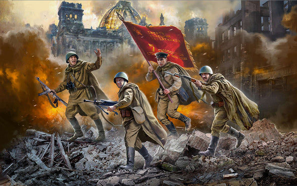 ZVEZDA 1/72 MILITARY WW2 Soviet Russian Guards Infantry