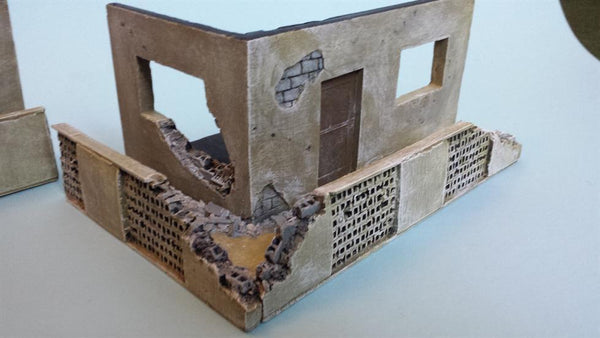 FoG Models 1/35 Scale Additional Flat for Middle east building Battle Damaged