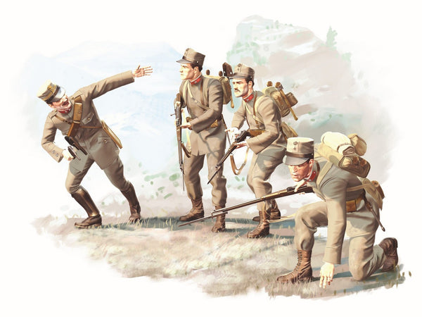 ICM 1/35 WW1 Italian Infantry (1915) (4 figures)