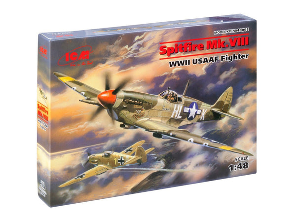 ICM 1/48 WW2 RAF Spitfire Mk.VIII, WWII USAAF Fighter