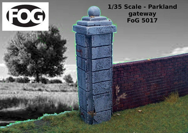 FoG Models 1/35 Scale Parkland Gateway wall and pillar