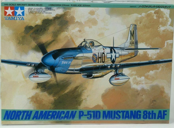 TAMIYA 1/48 Scale AIRCRAFT WW2 USAAF N.A.P-51D MUSTANG 8TH Air Force
