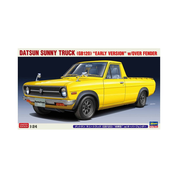 Hasegawa 1:24 Datsun Sunny Truck Gb120 Early Version With Over Fender Kit