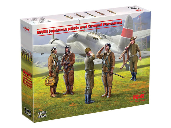 ICM 1/48 Japanese Pilots & Ground Personnel WWII 5 Figures