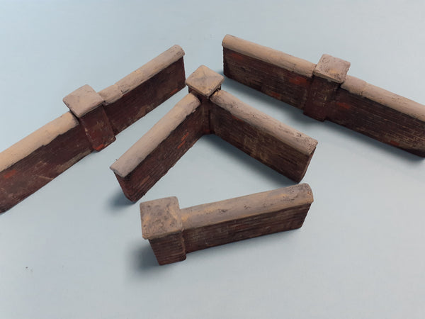 FoG models 1/35 scale Brick garden wall diorama Set #1